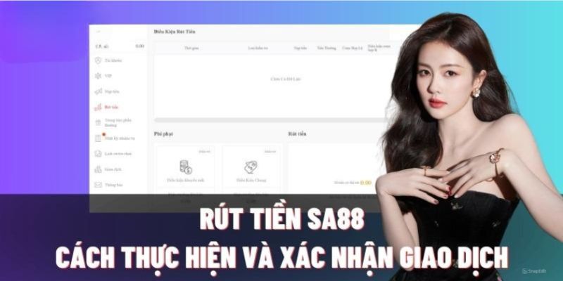 Các bước cụ thể để rút tiền Sa88